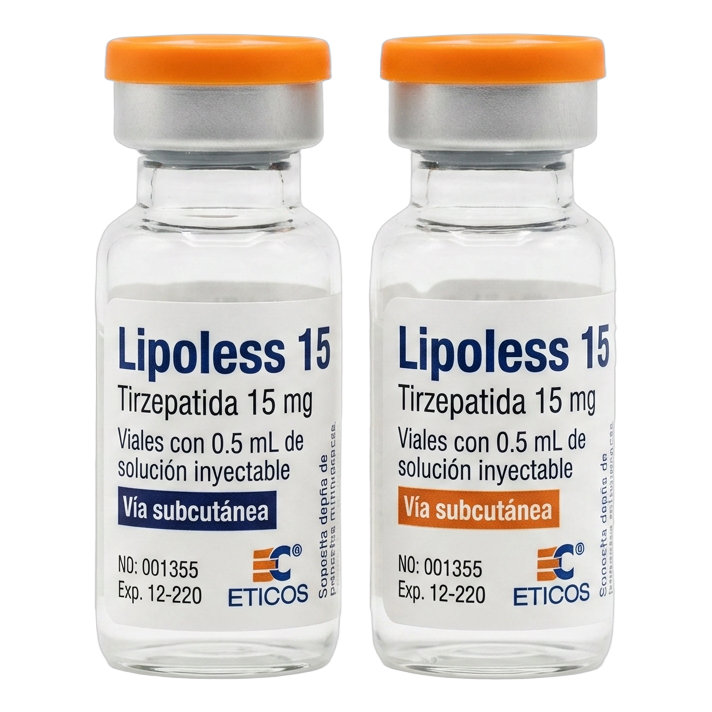 Ampola Lipoless® 15 — Tirzepatida 15 mg/0,5 mL da ETICOS com lacre laranja